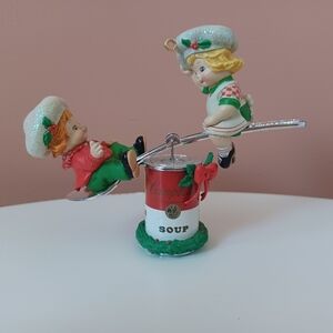 Vintage 1996 Carlton Cards Ornament Campbell's "A Hearty Christmas" Soup